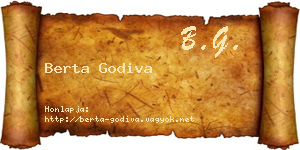 Berta Godiva névjegykártya